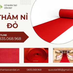 Thảm nỉ màu đỏ tươi