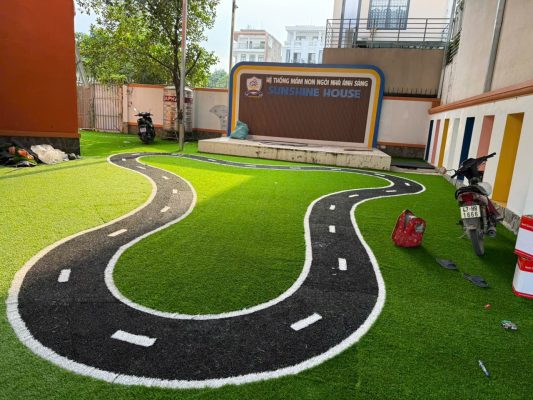 cỏ nhân tạo màu đen cho phòng gym cao cấp