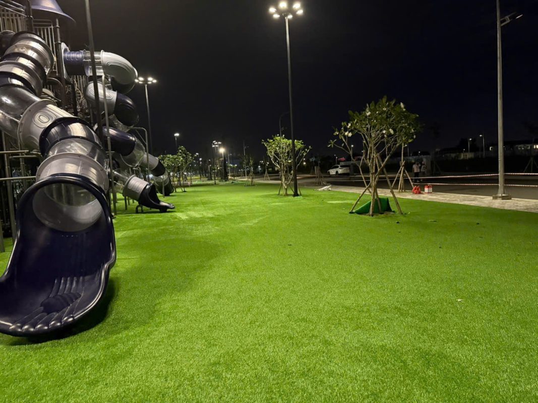 thi công cỏ nhân tạo cảnh quang tại long an